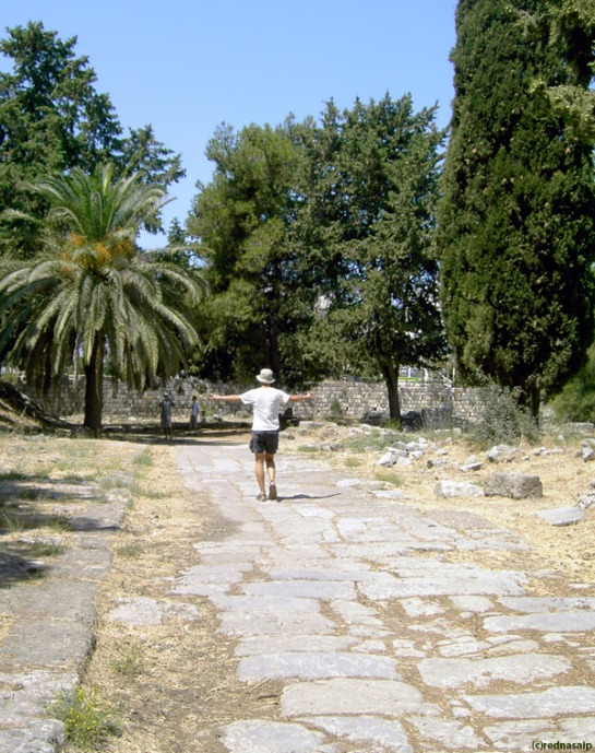 Ancient Roman road near Kos town