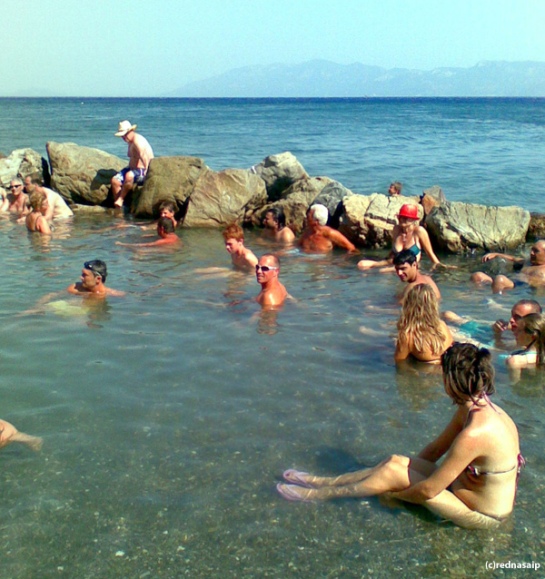 Therma Loutra Kos - hot springs with too many people to make it an enjoyable experience